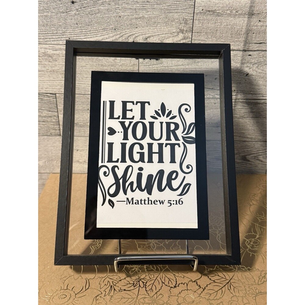 Christian Bible Verse Scripture Wall Art Decor - Matthew 5:16